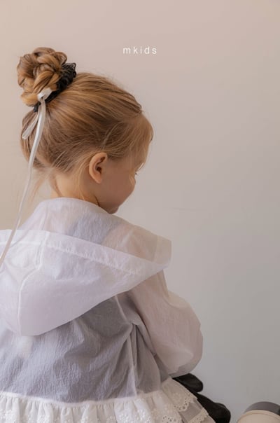 M-KIDS13｜(65-115cm) 荷葉滾邊連帽拉線外套12