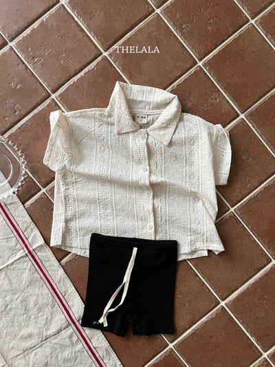 thelala37｜ (70-115-mom) 壓花親子襯衫7