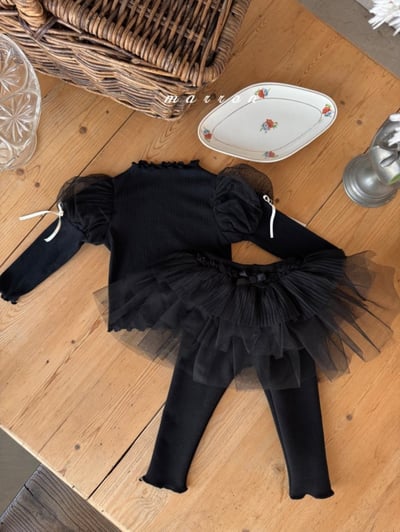 Marron 29｜(1y-6y) 澎澎薄紗褲裙4