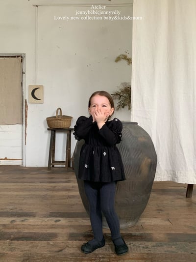 JE573｜(66-90cm) 赫本風公主袖包屁衣16