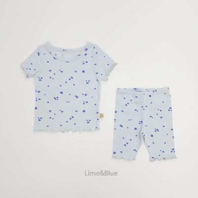 LIME&BLUE17｜(80-118cm)  水彩噴畫居家服8