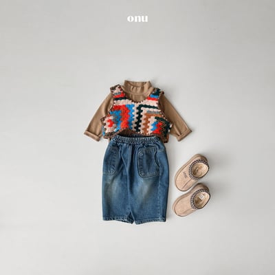 onu 20｜(70cm-115cm) 北歐花紋針織背心10