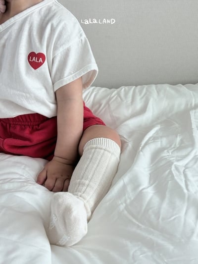 lala land12｜(3m-18m) 4色口袋愛心標棉質短褲9