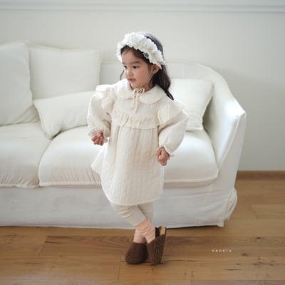 neneru36｜(free) 1色荷葉邊蕾絲髮帶5