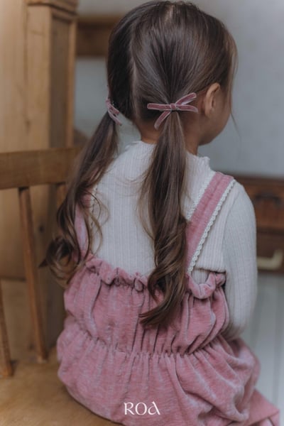 ROA20｜(80cm-120cm) 2色氣質絨毛連身吊帶褲19