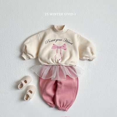 vivid102｜(78cm-125cm) 蝴蝶結中領公主袖喇叭套裝8