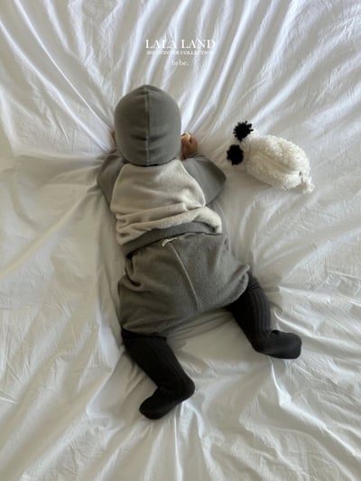 lala land26｜(60cm-83cm) 2色磨毛撞色開襟外套14