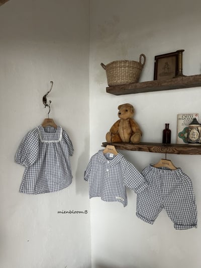 Bloom.b26｜(0m-7y) 經典格紋洋裝3