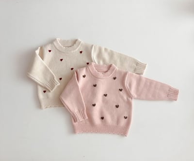 my_bebe09｜(-12m-7y) 愛心針織上衣1