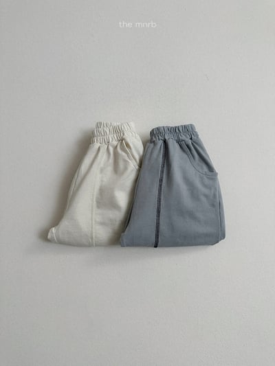 MiniRobe06｜(70-110) 素面圓弧壓線縮口褲12