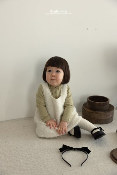 ALADIN10｜(75cm-114cm) 毛茸口袋背心洋裝8