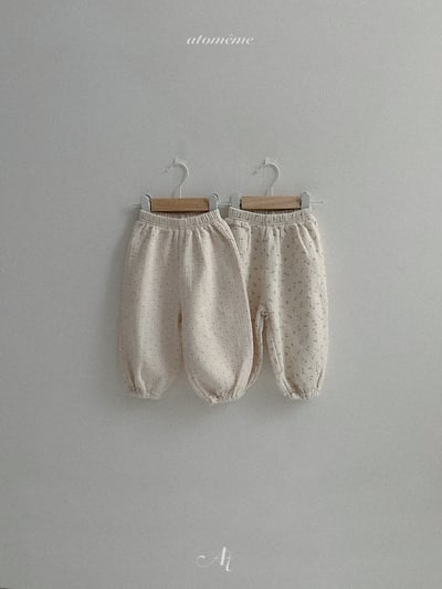 Atomeme21｜(70-110) 舒適休閒印花縮口褲1