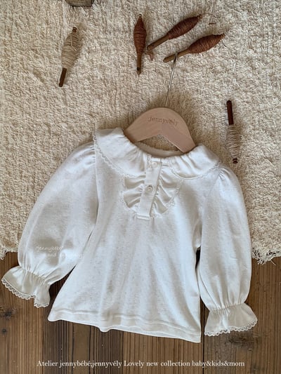 JE554｜(73-100cm) 宮廷風花邊領上衣/包屁衣8