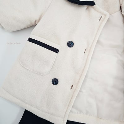 bebe nine30 (65cm-115cm) 1色海軍排釦大衣外套17