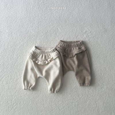 Lindo20｜(3m-18m) 荷葉摺邊縮口褲9