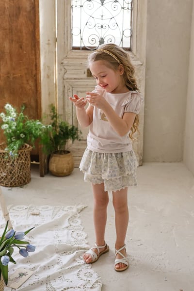 FLO09｜(75-140) 花朵蕾絲蛋糕裙9