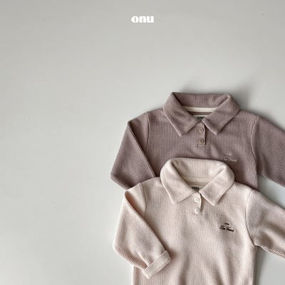 onu 40｜(70cm-115cm) 有領刺繡壓紋上衣3