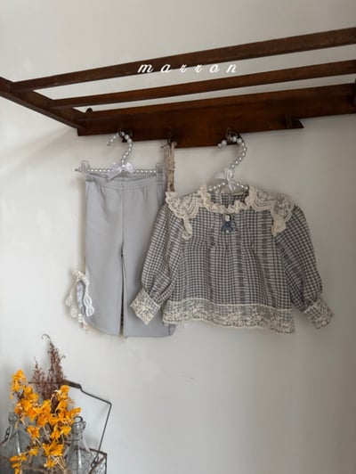 Marron14｜(1y-6y) 蕾絲花邊襯衫3