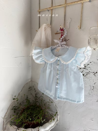Marron23｜(1y-6y) 珍妮刺繡翻領襯衫10
