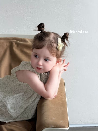 JE704｜(80-110cm) 花邊法式印花無袖套裝7