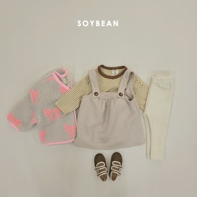 Soybean46｜(75cm-118cm) 絎縫吊帶洋裝10