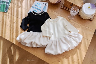 bebe nine34 (65cm-115cm) 2色撞色荷葉摺邊洋裝18