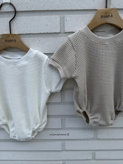 Bloom.b13｜(0m-18m) 華夫格包屁衣7