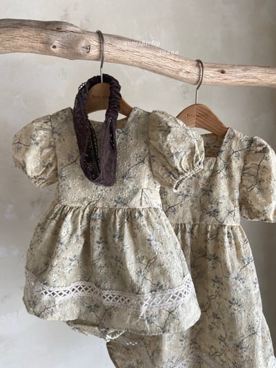 Anne Shirley30｜(1y-5y) 3色古典玫瑰花卉洋裝3