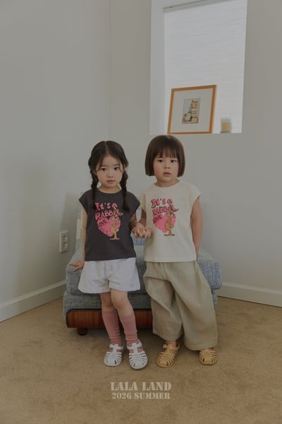 lala land56｜(75-120cm) 2色美式小兔印花背心9