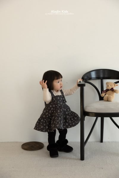 ALADIN21｜(75cm-114cm) 磨毛菱形壓紋吊帶裙23