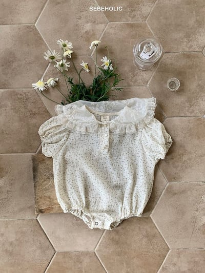 Bebe holic21｜(3m-18m) 翻領碎花連身服6