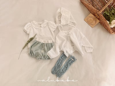 Valubebe 63｜(65-90cm) 翻領泡泡袖上衣9