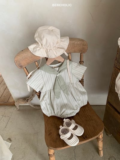 Bebe holic19｜(3m-18m) 水手條紋連身服11