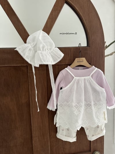 Bloom.b03｜(0m-24m) 花卉吊帶背心洋裝2