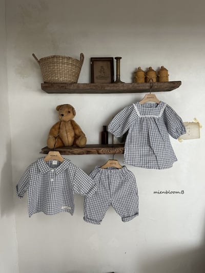 Bloom.b25｜(0m-7y) 經典格紋直筒褲12