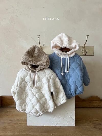 thelala30｜ (0m-18m) 絎縫半開襟連帽包屁衣10