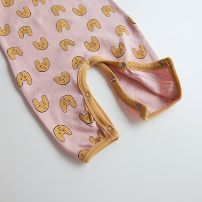 LEMONADE42｜(55cm-85cm) 2色印花連身衣含帽子20