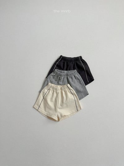 MiniRobe14｜(70-110) 壓線休閒短褲9