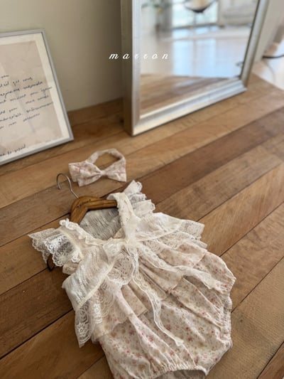 Marron49｜(3m-6y) 法式蕾絲背心10