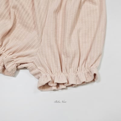 bebe nine21  (6m-24m) 3色荷葉束腰花套裝8