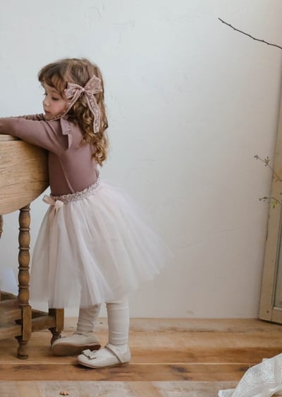 FLO19｜(75-135cm) 3色夢幻薄紗內搭褲裙19