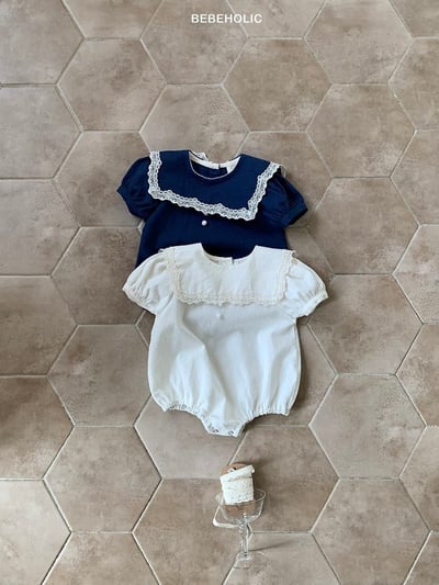 Bebe holic27｜(3m-18m) 蕾絲翻領連身服2