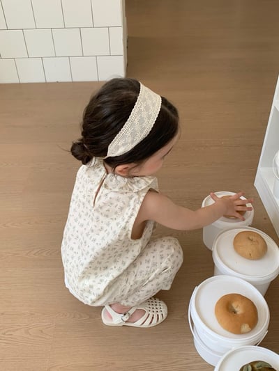 JE44｜(73-120cm) 碎花荷葉背心長褲套裝3