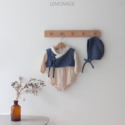 LEMONADE24｜(55cm-85cm) 2色韓服套裝含帽子18