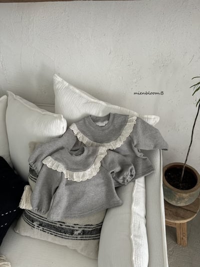 Bloom.b22｜(0m-24m/85cm-125cm) 蕾淤花邊圓領上衣6