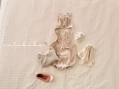 Valubebe07｜(65-80) 華夫格吊帶包屁衣7