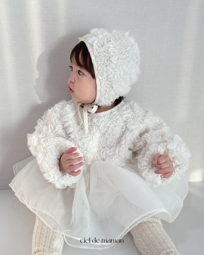 Cieldemaman20｜(3M~15M)  氣質雲朵洋裝含帽子16