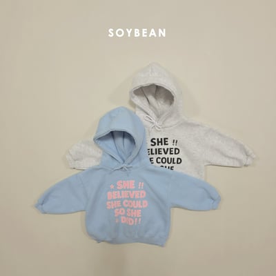 Soybean23｜(75cm-118cm) 英字印花連帽休閒上衣15