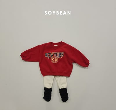 Soybean04｜(75cm-118cm) 素面內刷毛緊身褲9