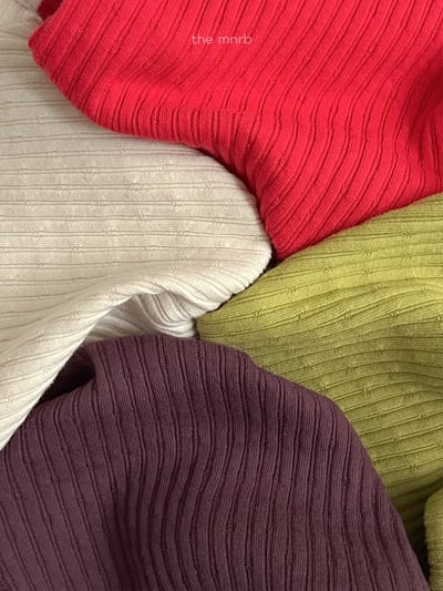 MiniRobe25｜(70-110) 羅紋短袖上衣2